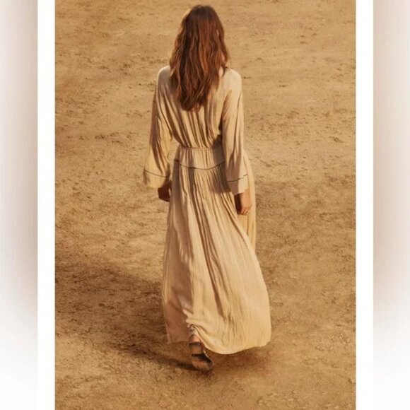 ZARA LIMITED EDITION LONG SLIT DRESS - Picture 4 of 8